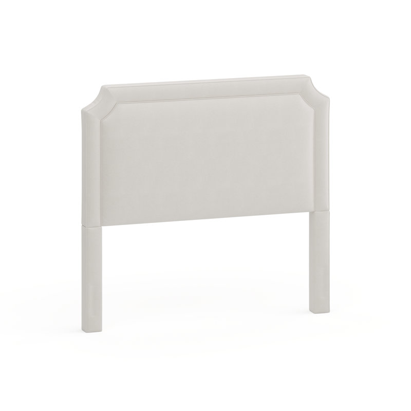 Tête de lit tapissier Waneeta, Grand, Blanc