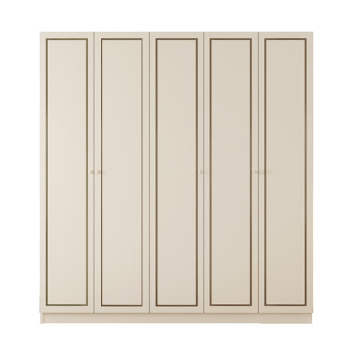 Vanatta 5 Door Manufactured Wood Wardrobe