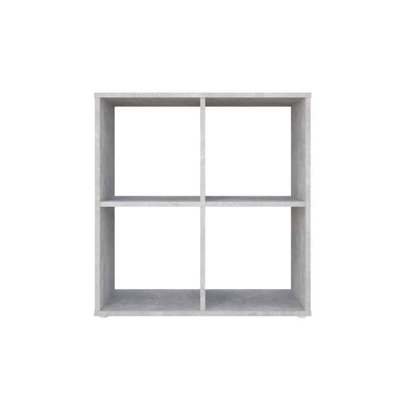 Riloh Single Panel Room Divider, (8 Shelves) 142cm H x 69.8cm W x 29cm D, Grey