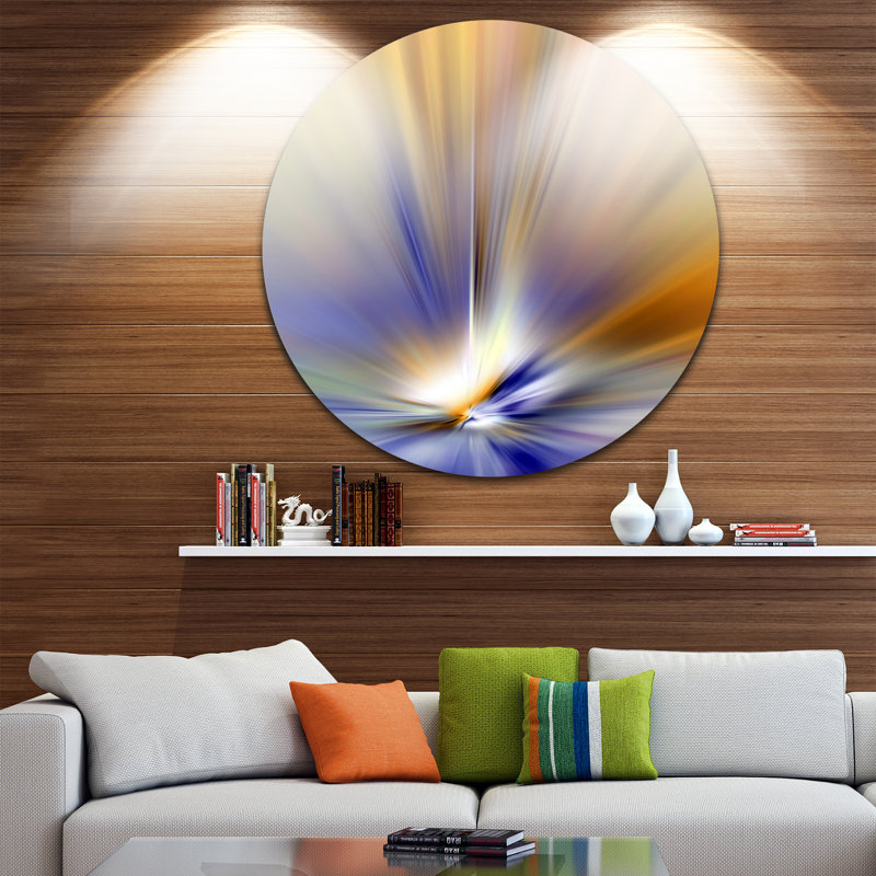 « brown focus light light », impression sur métal, H 38 po x l 38 po x P 1 po