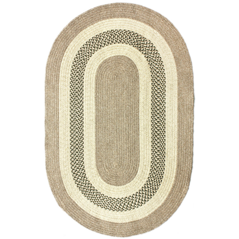 Tapis brun Linden Festival, Ovale 5 pi x 8 pi