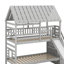 Lit simple superposé au dessus d'un lit simple avec lit gigogne-986259152