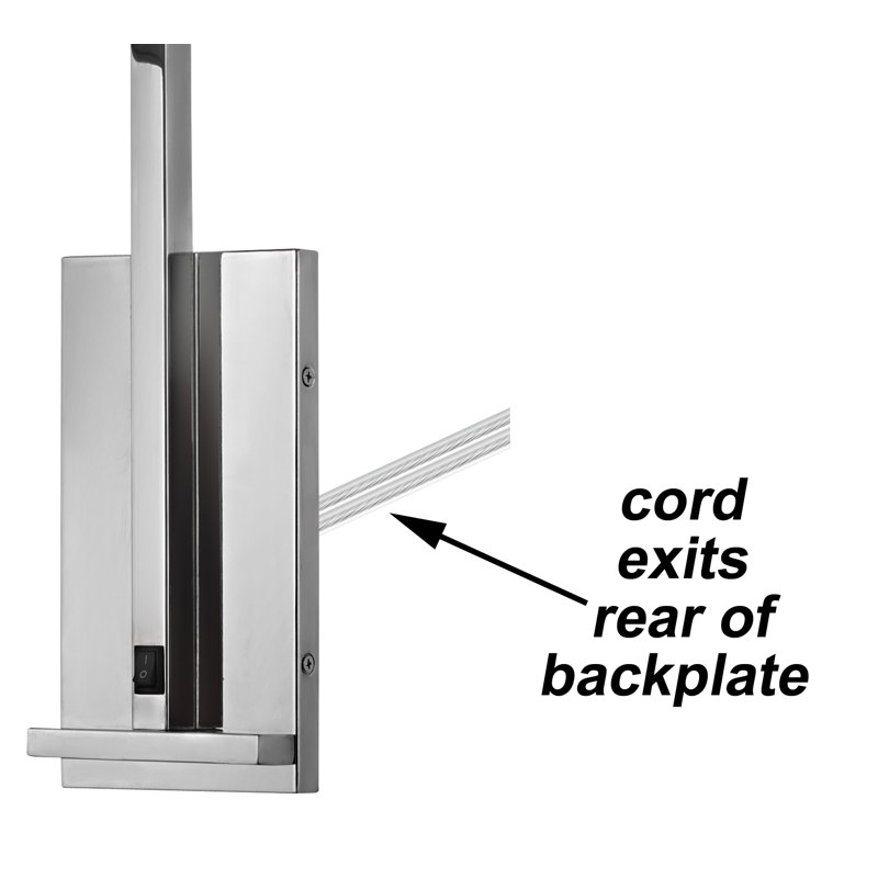 Confident Collection Plug-in Armed Sconce