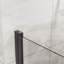 Porte de douche à pivot 34 po x 72 po, porte de douche en verre trempé épais de 1/4 po au fini noir, conception sans cadre
