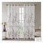 Panneau de rideau semi-diaphane avec œillets Burnout, motif botanique multicolore, 50 po x 84 po-129688524