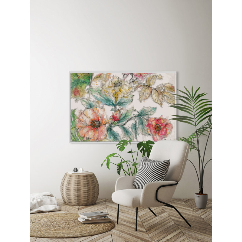 " Be A Flower ", 30" H x 45" W x 1.5" D