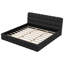 Lit plateforme tapissier Avelyn avec tête de lit en mousse et fabrication en bois massif-888956245-888956243