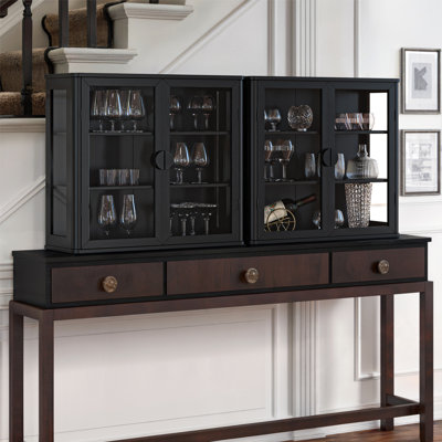 Armoire murale l 56 po avec portes en verre trempé, armoire de présentation murale