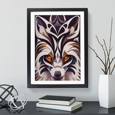Wolf In Abstract No.4 - Print