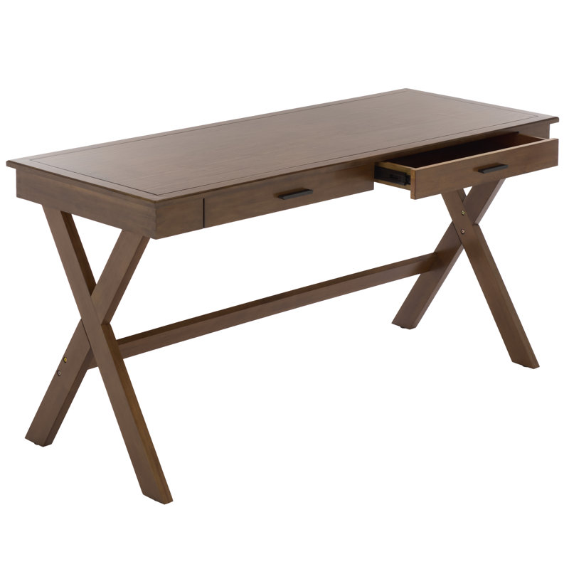 Bureau en bois à 2 tiroirs Alex