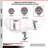 4-Piece Poly and Aluminum Caster Set