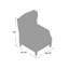 Fauteuil inclinable manuel 26,5 po Boruta-24099980