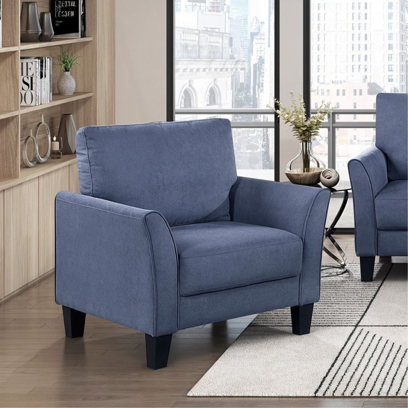 Ensemble de canapé 3 pièces Modern Modern Contemporary, Bleu