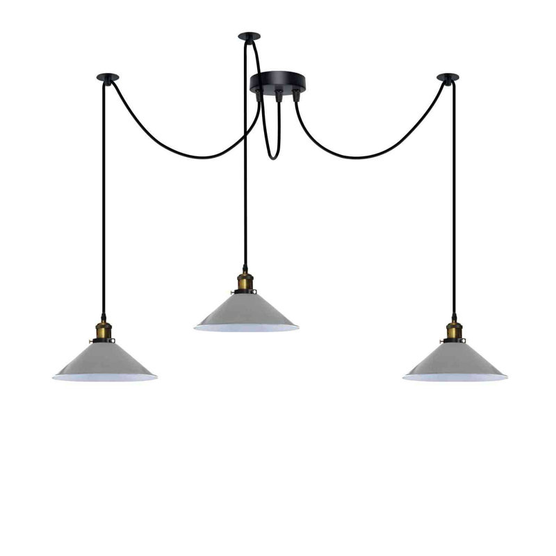 3 - Light Cone Pendant, Gray