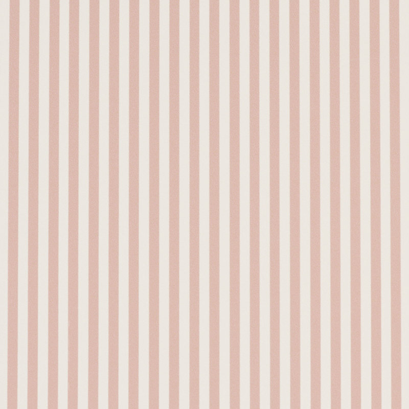 Papier peint étroit à rayures Emma, Rose