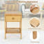 Table de bout avec rangement Dashae