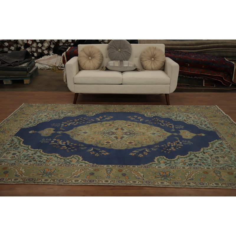 Tapis traditionnel en laine rétro 7 x 10