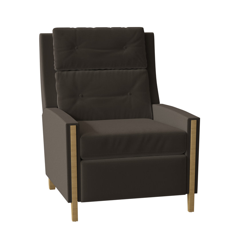 Loft 29.5" Wide Genuine Leather Standard Recliner, Hazelnut, 1181 Pearl, Manual