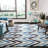 Deedre Hand Tufted Wool And Viscose Chevron Rug-1762687931
