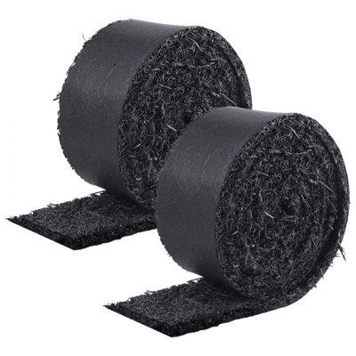 Paillis de caoutchouc pour l'aménagement paysager, tapis de paillis de caoutchouc recyclé, sentier permanent en caoutchouc, bordure de jardin en paillis noir d'aspect naturel pour plantes, légumes et barrière de jardin de fleurs