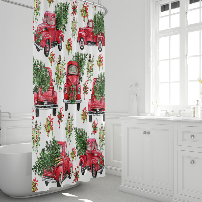 Rideau de douche simple Warrenton, 70 po x 90 po