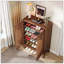 28.74" Storage Coffee Bar Cabinet With  2Doors & Shelves