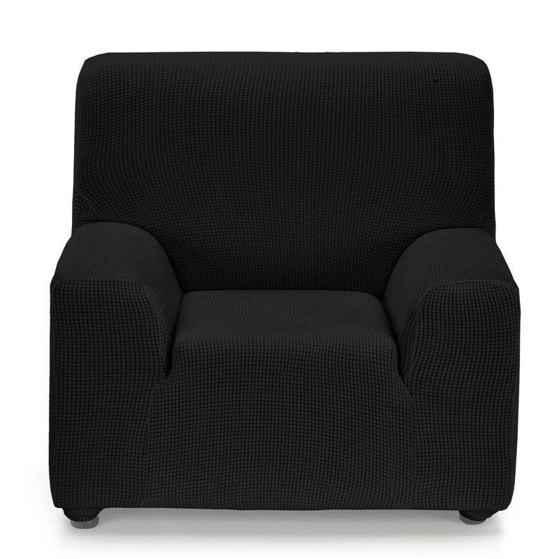 Monaco Sofa Slipcover, 110cm H x 265cm W x 1cm D, Black