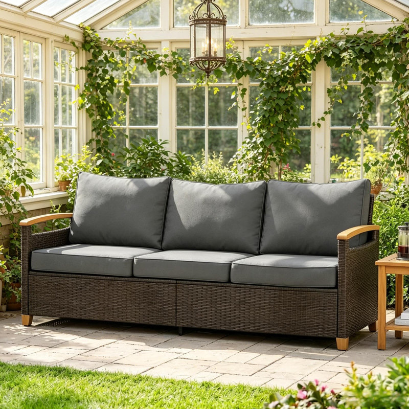 Comfort Couch Sofa,Wicker Outdoor Sofa,Deep Seat Sofa