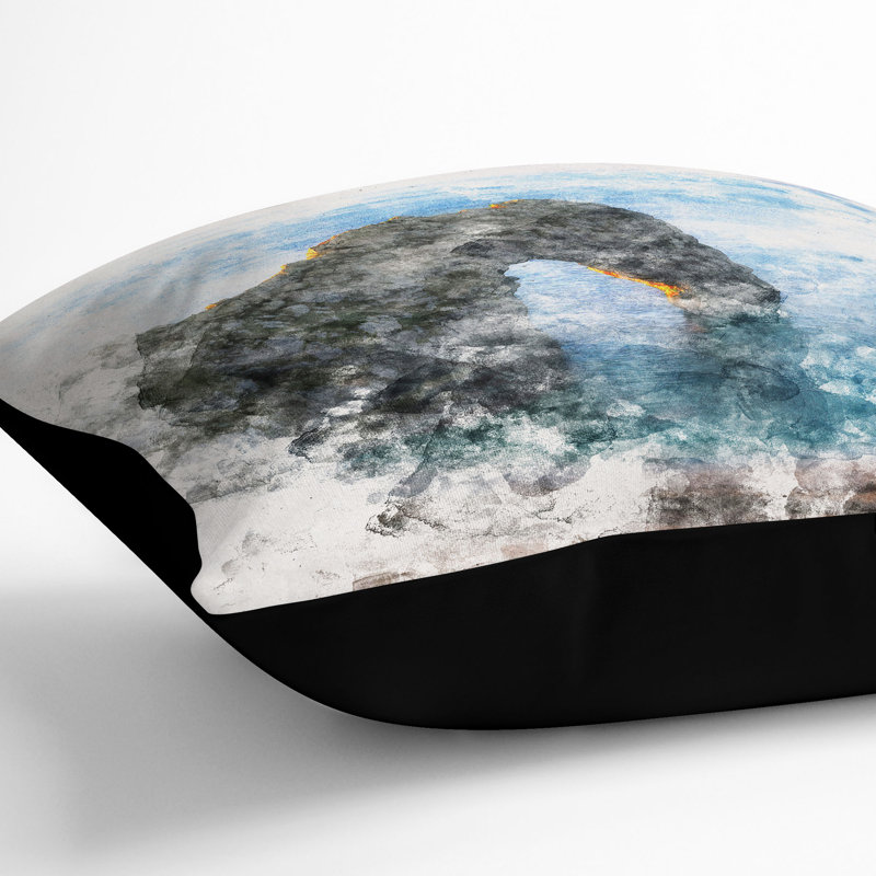 Square Cushion, 40cm H x 40cm W x 15cm D, Black