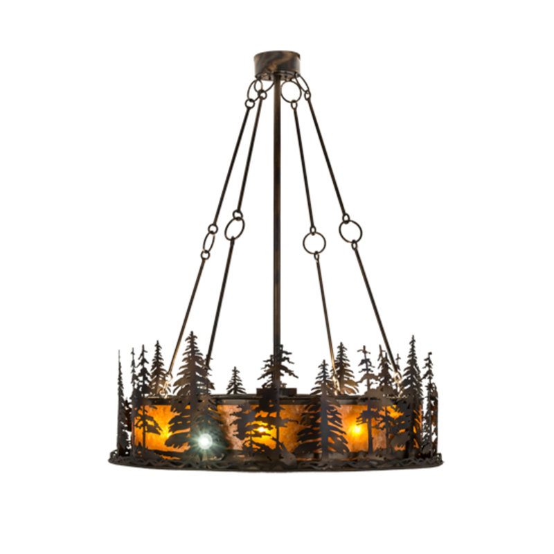 Tall Pines LED Downrod Ceiling Fan