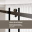 Porte de douche sans cadre 60 po x l 72 po x H 72 po