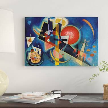 Epic Graffiti Circles in A Circle by Wassily Kandinsky Graphic Art on Wrapped Canvas Size: 26 H x 26 W