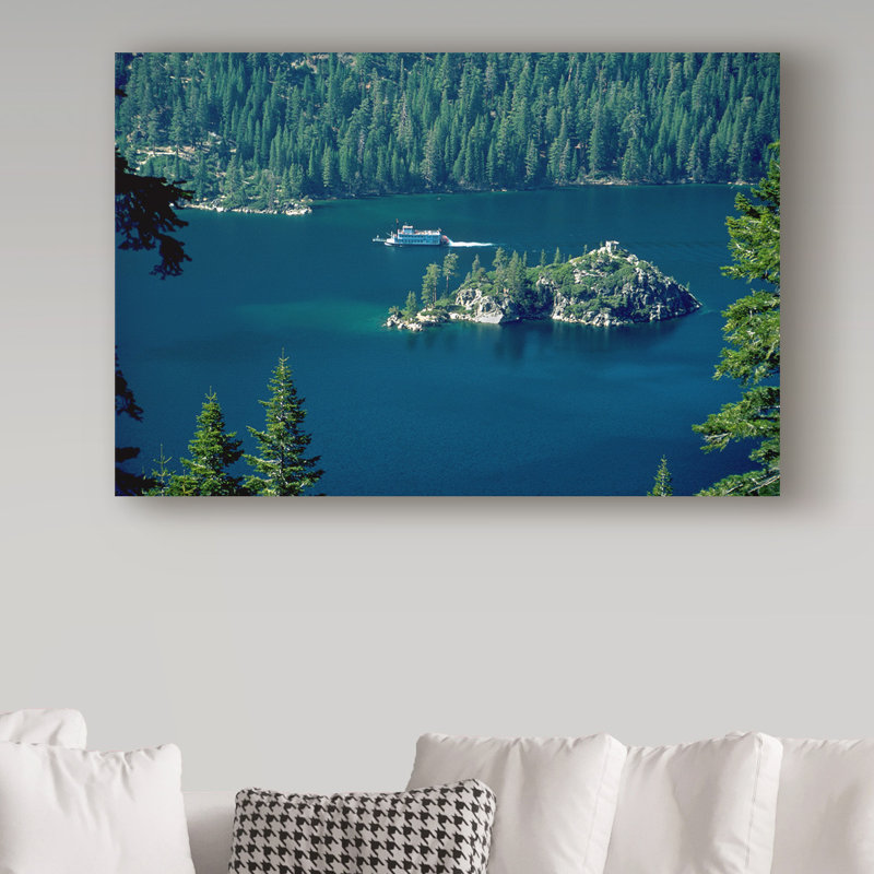 «Lake Tahoe Forest» par Garv, reproduction de photo sur toile tendue, H 12 po x l 19 po x P 2 po