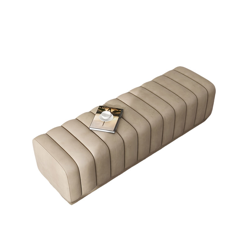 Tabouret de vestiaire léger et luxueux, H 16,53 po x l 66,92 po x P 18,5 po