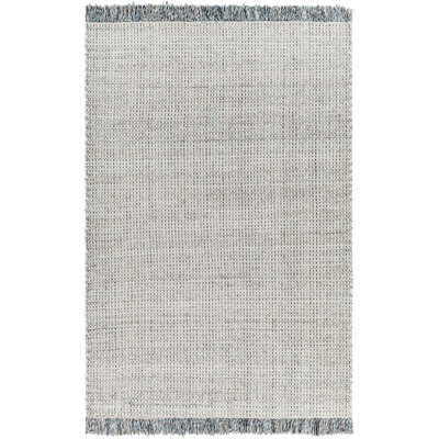 Viewcrest Hand Woven Recycled P.E.T. Indoor / Outdoor Area Rug in Beige/Blue/Gray