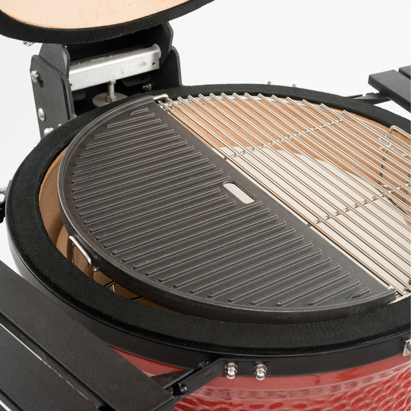 Kamado Joe® Classic Joe Half Moon Cast Iron Reversible Griddle