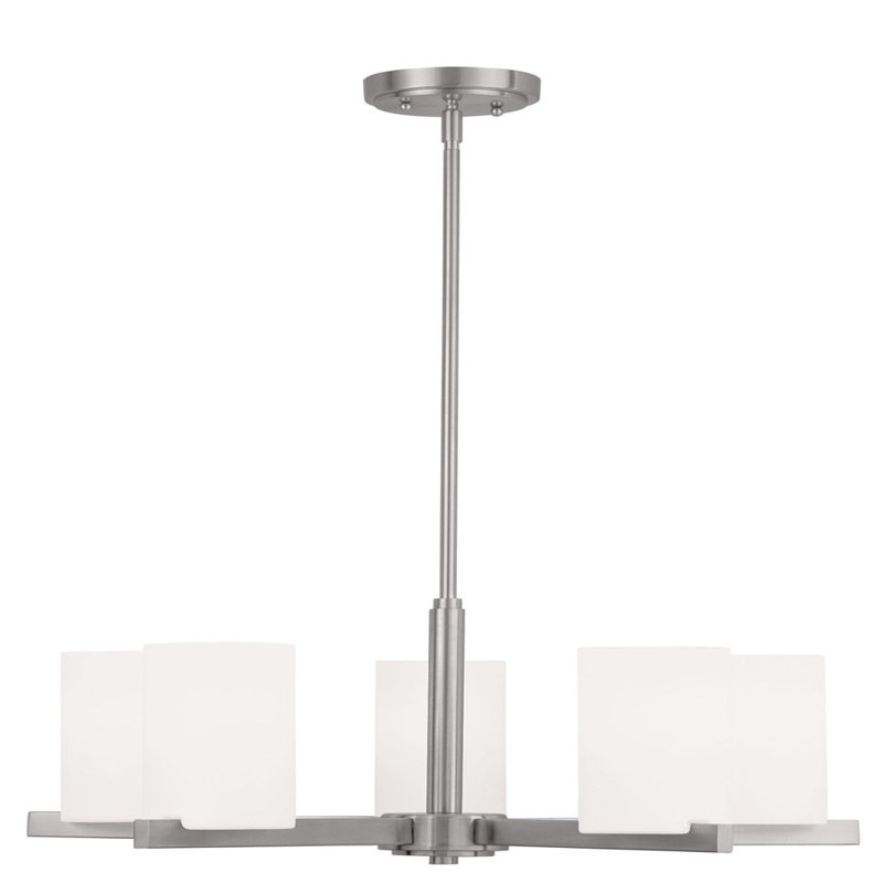 5 - Light Cylinder Chandelier