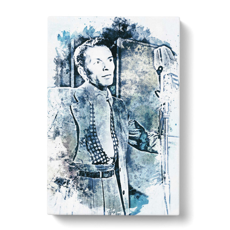 Frank Sinatra in Abstract - Wrapped Canvas, 60cm H x 40cm W x 3cm D