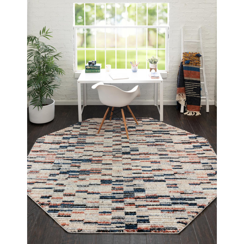 Tucson Abstract Indoor Rug, Octagon 7' x 7'