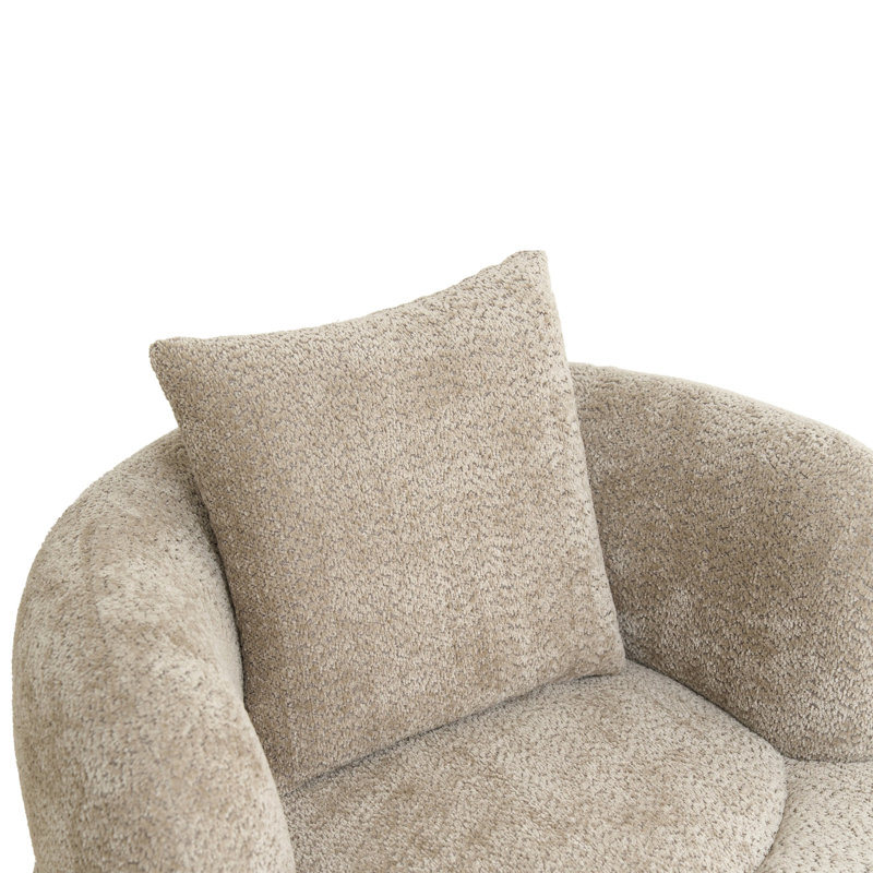 Fauteuil club Nordic Style, Chameau