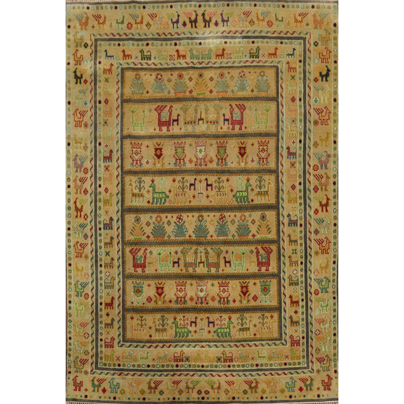 Tapis traditionnel animaux en laine Ziegler