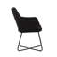 Amanita 50cm H Upholstered Metal Armchair in Black