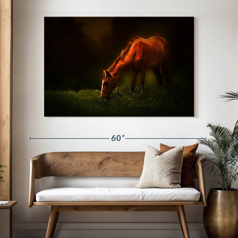 Brampt Grazing Horse, 34" H x 51" W