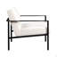 Fauteuil d'appoint en métal blanc Millie