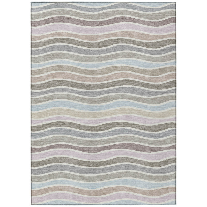 Machine Washable Indoor/Outdoor Chantille ACN2333 Stripes Rug, Rectangle 2'6" x 3'10"