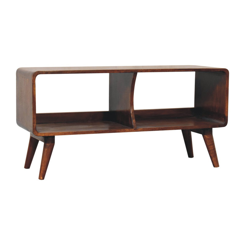 Curved Chestnut Double Slot Eylah