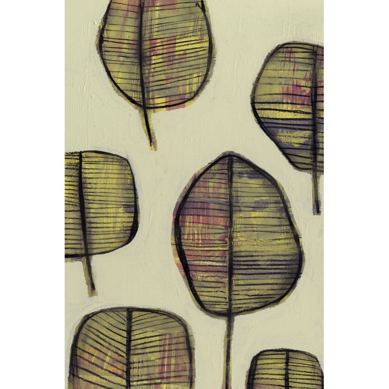 Leaflets I by Jennifer Goldberger - Wrapped Canvas Painting, 46cm H x 30cm W x 3.8cm D