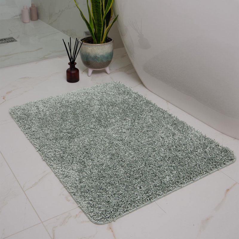 Buddy Bath Fleck Bath Mat, Single - 80cm L x 60cm W, Green