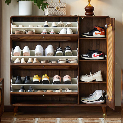 Popular retro stylish storage shoe cabinet