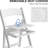 4 Pack Resin Folding Chairs With Cushion, Lightweight Plastic Chairs-423987908